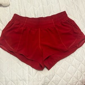Red 2.5” Lululemon Shorts